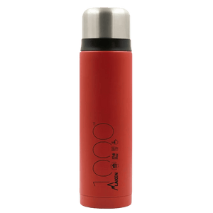 Bouteille isotherme en acier inoxydable à double paroi avec tasse "Laken - Thermos cup 18" - Planète Rando