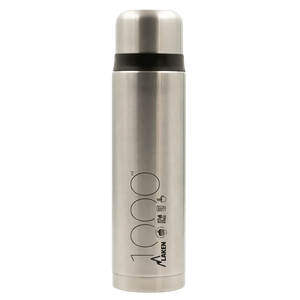 Bouteille isotherme en acier inoxydable à double paroi avec tasse "Laken - Thermos cup 18" - Planète Rando