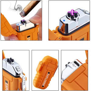 Briquet tempête / allume - feu de survie étanche à double arc électrique "Fren Lighter - Explorer F50" - Planète Rando