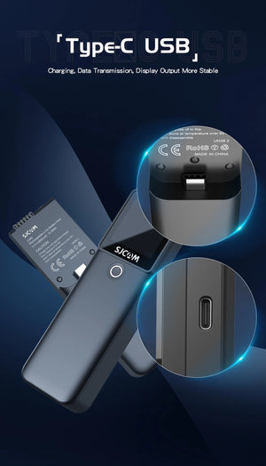 Caméra d'action de poche, batterie longue durée, stabilisation gyroscopique 6 axes, Wi - Fi 5G 4K/30FPS "SJCAM - C300" - Planète Rando