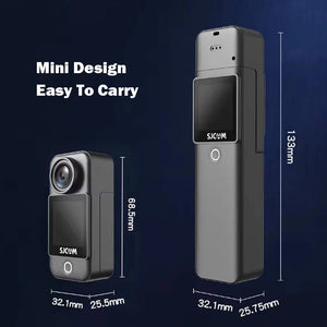 Caméra d'action de poche, batterie longue durée, stabilisation gyroscopique 6 axes, Wi - Fi 5G 4K/30FPS "SJCAM - C300" - Planète Rando