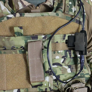 Casque anti - bruit tactique avec adaptateur pour rail ARC et adaptateur PTT Kenwood "EARMOR - M32 MOD4/SE' - Planète Rando