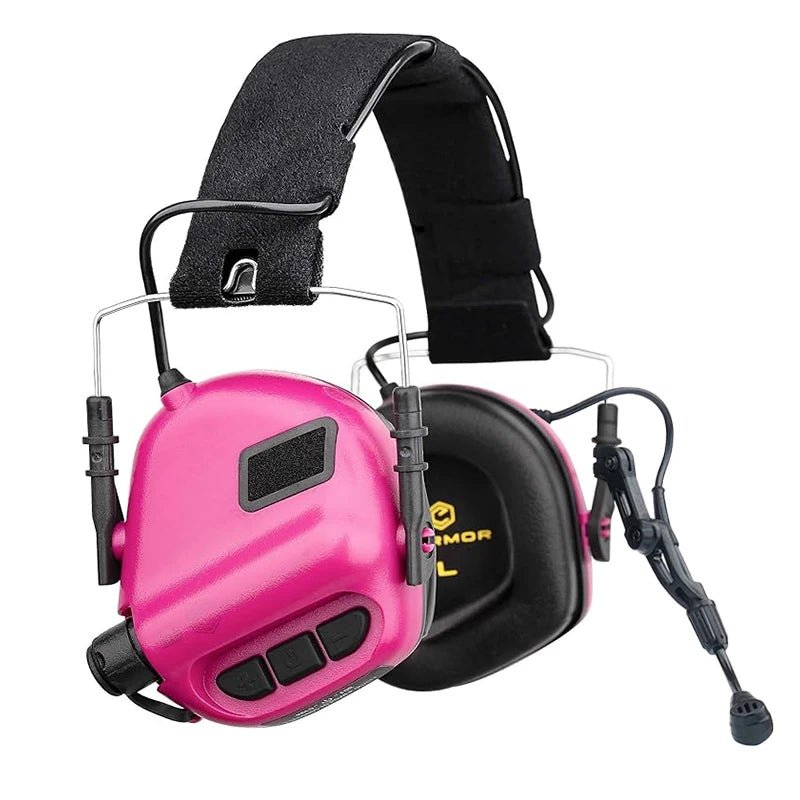 Casque anti - bruit tactique avec adaptateur pour rail ARC et adaptateur PTT Kenwood "EARMOR - M32 MOD4/SE' - Planète Rando