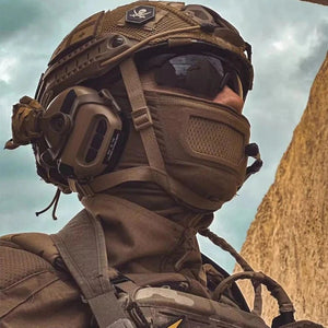 Casque anti - bruit tactique avec adaptateur pour rail ARC et adaptateur PTT Kenwood "EARMOR - M32 MOD4/SE' - Planète Rando