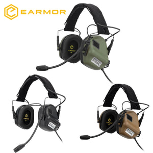 Casque anti - bruit tactique avec adaptateur pour rail ARC et adaptateur PTT Kenwood "EARMOR - M32 MOD4/SE' - Planète Rando
