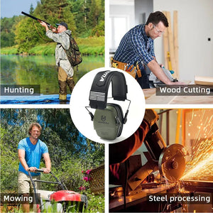 Casque anti - bruit tactique, protection auditive passive pour le tir avec réduction du bruit NRR 25 dB "YHKEMA - P10" - Planète Rando