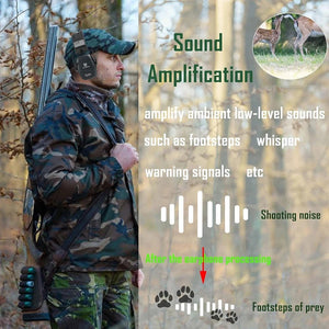 Casque anti - bruit tactique, protection auditive passive pour le tir avec réduction du bruit NRR 25 dB "YHKEMA - P10" - Planète Rando