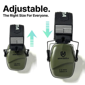 Casque anti - bruit tactique, protection auditive passive pour le tir avec réduction du bruit NRR 25 dB "YHKEMA - P10" - Planète Rando