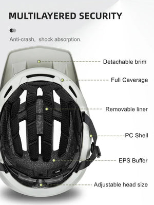 Casque de vélo ultraléger pour VTT / VTC et gravel "BATFOX - LA303 - 105" - Planète Rando
