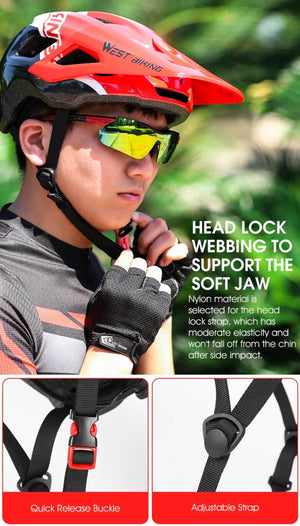 Casque de vélo, VTT, VTC, unisexe 56 - 60 CM "West Biking - XC sport" - Planète Rando