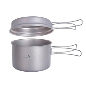 Casseroles en titane / ustensiles de cuisine pour le bivouac et le camping 1500ml / 1700ml "Boundless Voyage - Ti2042C / Ti2110C" - Planète Rando