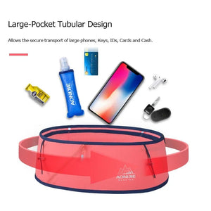 Ceinture de course d'hydratation pour le trail / running / marathon avec support pour téléphone portable "AONIJIE - W8101" - Planète Rando