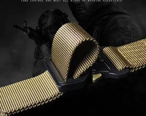 Ceinture tactique en métal et toile nylon pour homme - "Faramigo - B01" - Planète Rando