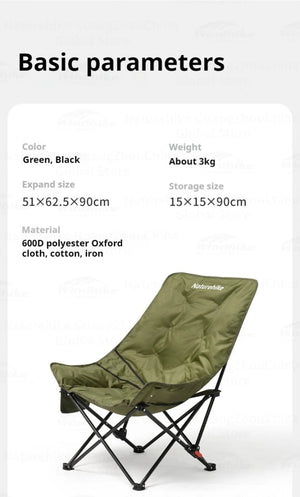 Chaise pliante et réglable pour le camping et me bivouac "Naturehike - Sea Star 001" - Planète Rando