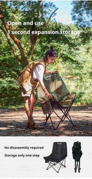 Chaise pliante et réglable pour le camping et me bivouac "Naturehike - Sea Star 001" - Planète Rando