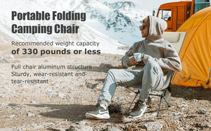 Chaise pliante portable en alliage d'aluminium pour le camping, la pêche et les loisirs "WESTTUNE - Confortable camping chair" - Planète Rando