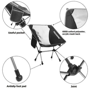 Chaise pliante ultralégère en aluminium pour pour camping et bivouac "Pacoone - camping chair" - Planète Rando
