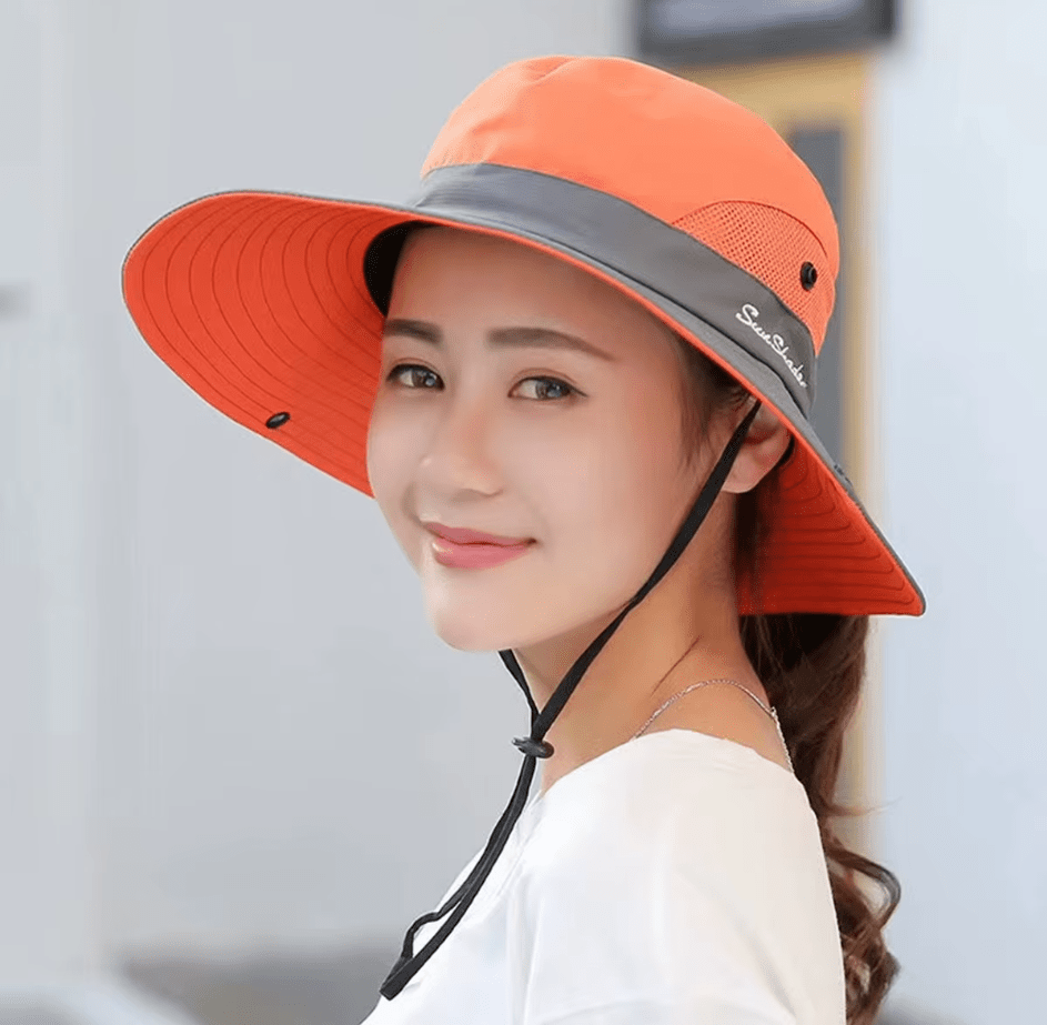 Chapeau de randonnée anti - UV UPF 50 + 90g "Sunshade - Sun Hat" - Planète Rando