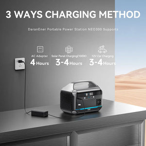 Chargeur de batterie LiFePO4 portable 300 W, USB - C PD60 "DaranEner - NEO300" - Planète Rando