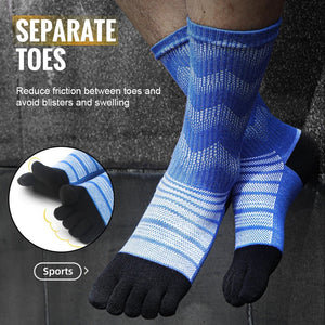 Chaussettes avec doigts de pieds en laine mérinos "WRELS - Merino Wool Socks" - Planète Rando