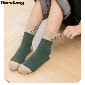 Chaussettes chaude pour enfants 2 - 14 ans 5 paires "Horetong - Fashion Socks" - Planète Rando