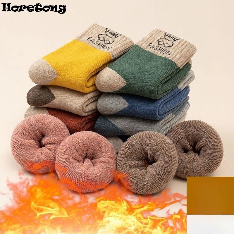Chaussettes chaude pour enfants 2 - 14 ans 5 paires "Horetong - Fashion Socks" - Planète Rando