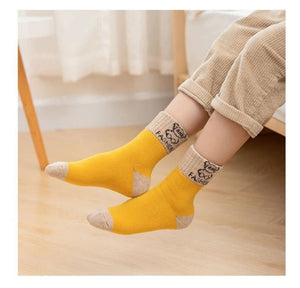 Chaussettes chaude pour enfants 2 - 14 ans 5 paires "Horetong - Fashion Socks" - Planète Rando