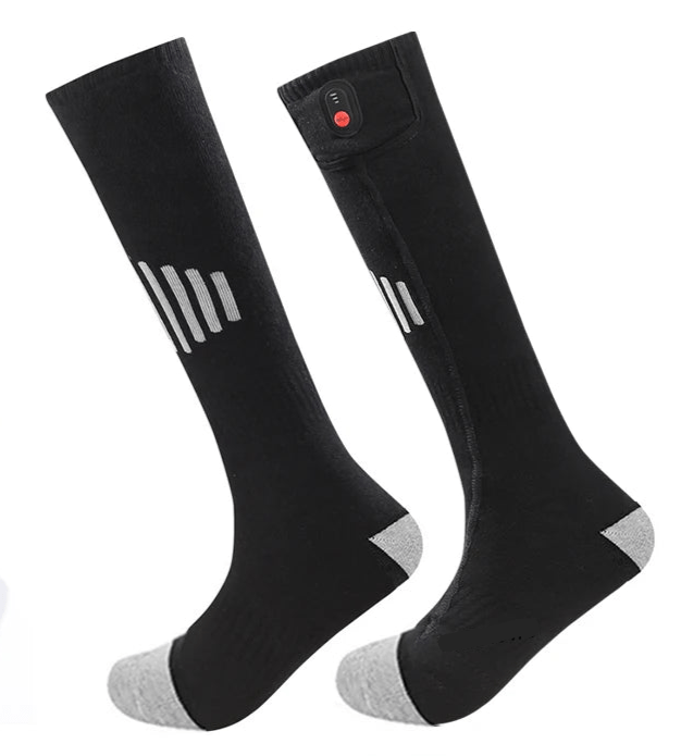 Chaussettes chauffantes rechargeables 6000 mAh pour les sports de plein air "LEOSOXS - Control Socks" - Planète Rando
