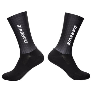 Chaussettes de cyclisme professionnelles pour hommes antidérapantes et respirantes "Darevie - Aero High Speed" - Planète Rando