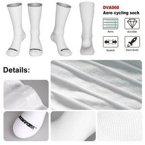 Chaussettes de cyclisme professionnelles pour hommes antidérapantes et respirantes "Darevie - Aero High Speed" - Planète Rando