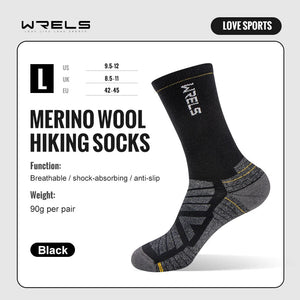 Chaussettes de randonnée en laine mérinos douces et légère mi - mollet "WRELS - Hiking Socks" - Planète Rando
