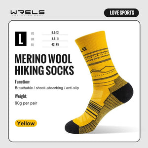 Chaussettes de randonnée en laine mérinos douces et légère mi - mollet "WRELS - Hiking Socks" - Planète Rando