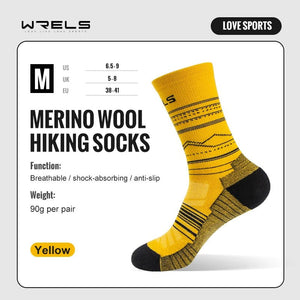 Chaussettes de randonnée en laine mérinos douces et légère mi - mollet "WRELS - Hiking Socks" - Planète Rando
