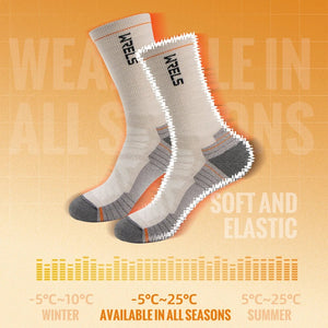 Chaussettes de randonnée en laine mérinos douces et légère mi - mollet "WRELS - Hiking Socks" - Planète Rando