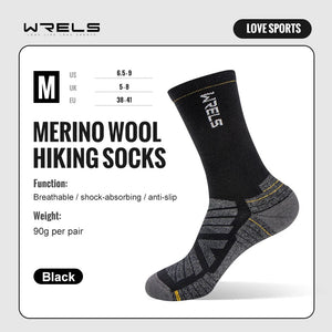 Chaussettes de randonnée en laine mérinos douces et légère mi - mollet "WRELS - Hiking Socks" - Planète Rando