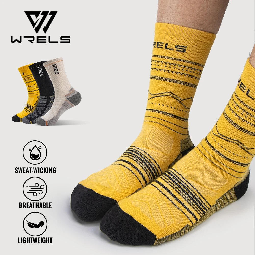 Chaussettes de randonnée en laine mérinos douces et légère mi - mollet "WRELS - Hiking Socks" - Planète Rando