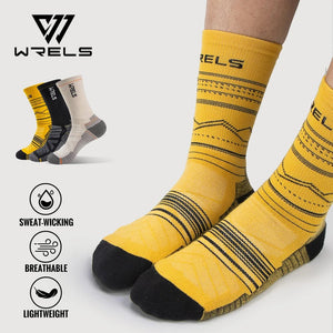 Chaussettes de randonnée en laine mérinos douces et légère mi - mollet "WRELS - Hiking Socks" - Planète Rando