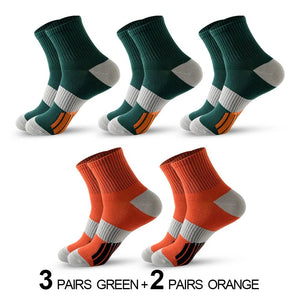 Chaussettes de sport avec coussinets, respirantes et confortables, lot de 5 paires "Eson - S026" - Planète Rando