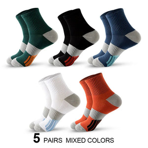 Chaussettes de sport avec coussinets, respirantes et confortables, lot de 5 paires "Eson - S026" - Planète Rando