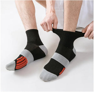 Chaussettes de sport avec coussinets, respirantes et confortables, lot de 5 paires "Eson - S026" - Planète Rando