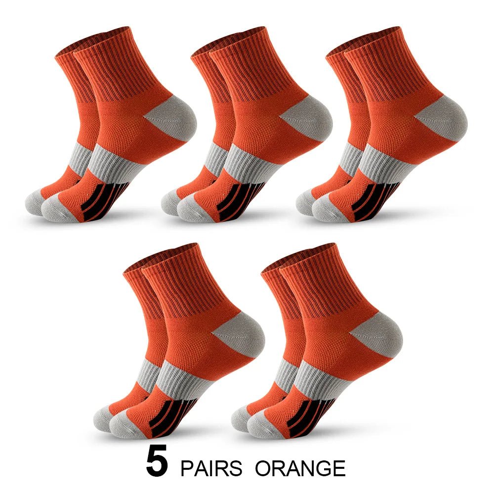Chaussettes de sport avec coussinets, respirantes et confortables, lot de 5 paires "Eson - S026" - Planète Rando