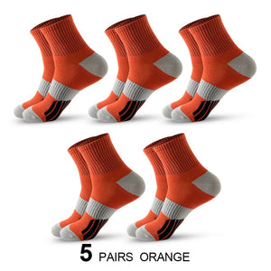 Chaussettes de sport avec coussinets, respirantes et confortables, lot de 5 paires "Eson - S026" - Planète Rando