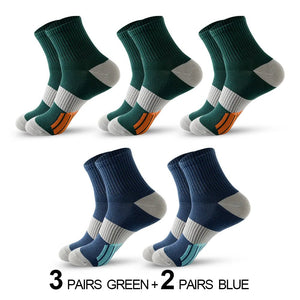 Chaussettes de sport avec coussinets, respirantes et confortables, lot de 5 paires "Eson - S026" - Planète Rando