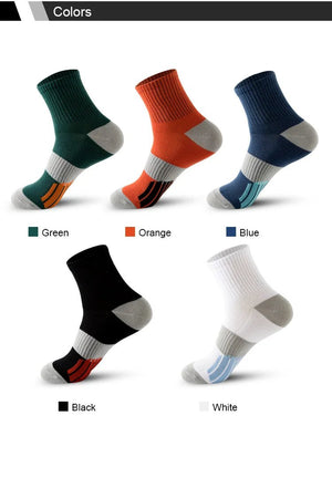 Chaussettes de sport avec coussinets, respirantes et confortables, lot de 5 paires "Eson - S026" - Planète Rando