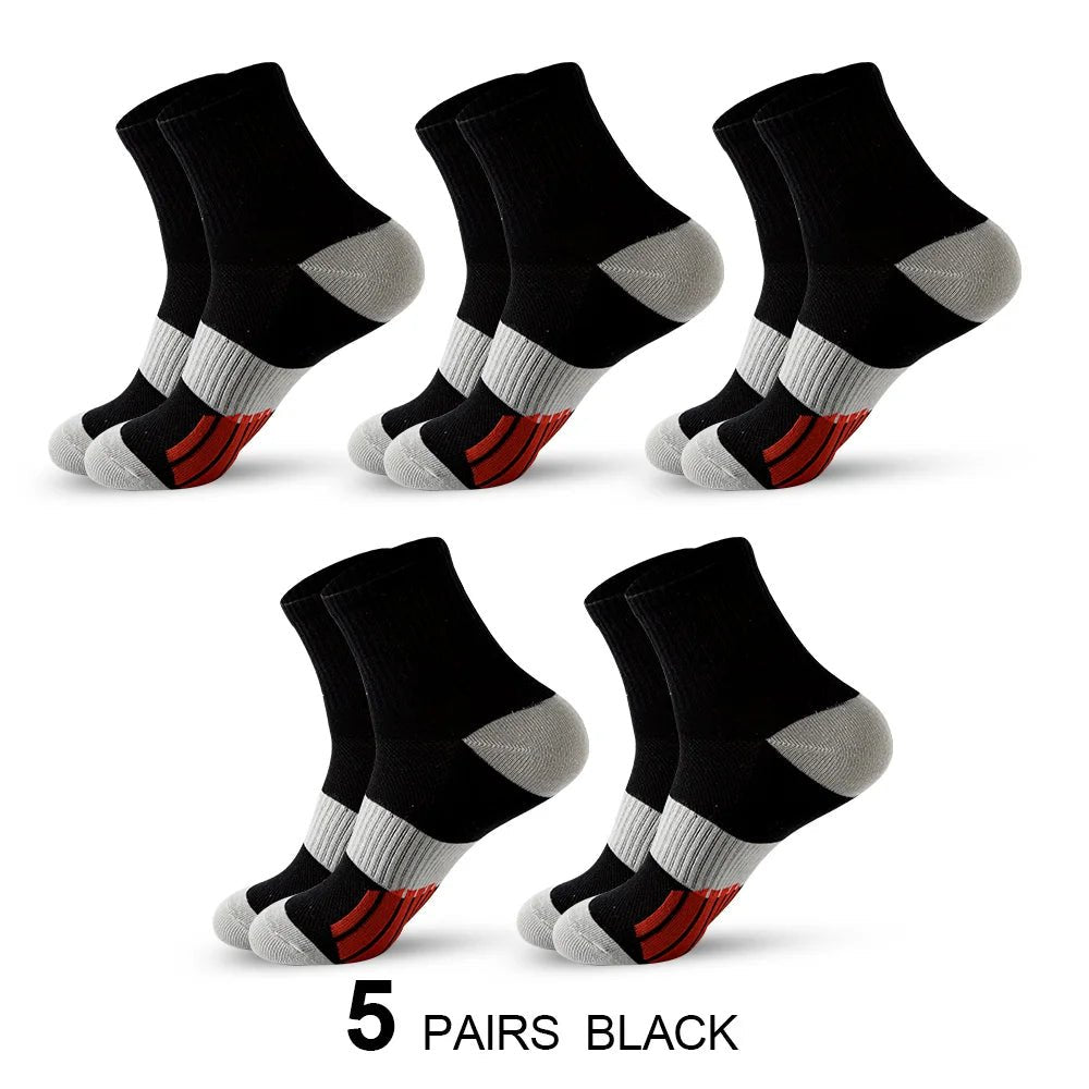 Chaussettes de sport avec coussinets, respirantes et confortables, lot de 5 paires "Eson - S026" - Planète Rando
