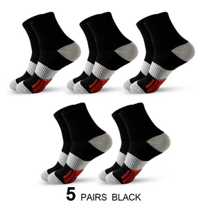 Chaussettes de sport avec coussinets, respirantes et confortables, lot de 5 paires "Eson - S026" - Planète Rando