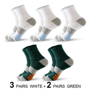 Chaussettes de sport avec coussinets, respirantes et confortables, lot de 5 paires "Eson - S026" - Planète Rando