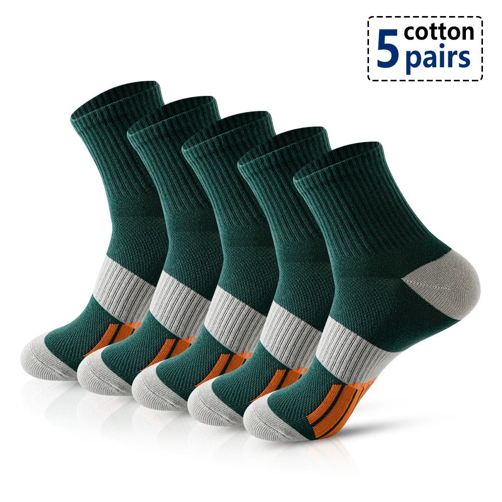 Chaussettes de sport avec coussinets, respirantes et confortables, lot de 5 paires "Eson - S026" - Planète Rando
