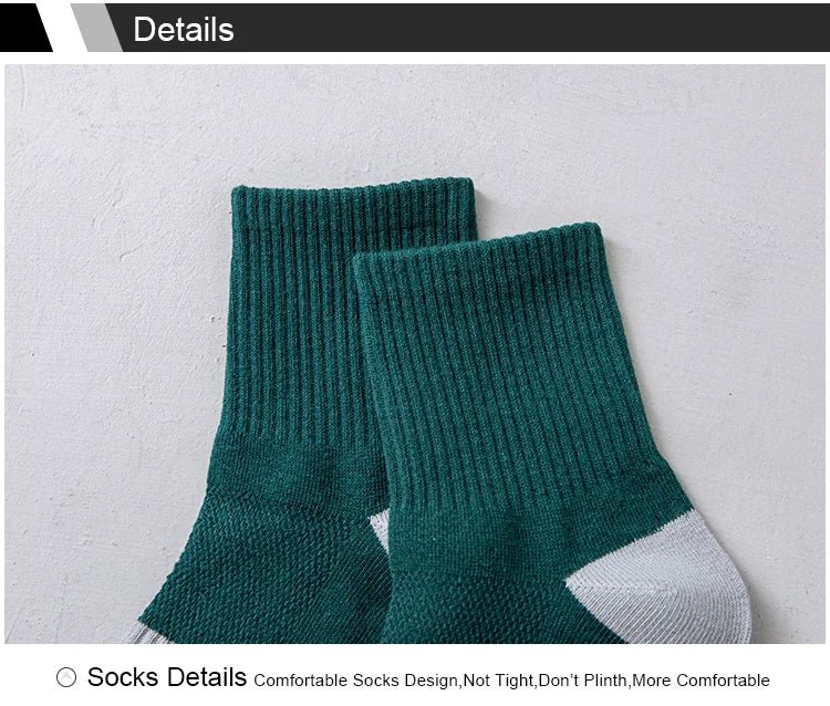 Chaussettes de sport avec coussinets, respirantes et confortables, lot de 5 paires "Eson - S026" - Planète Rando