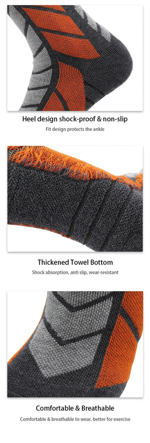 Chaussettes d'hiver pour homme en laine mérinos épaisse et chaude "TRIPLE INFINITY - Elastic Socket" - Planète Rando